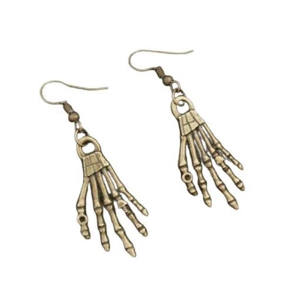 Retro Scary Skeleton Dangle Earrings