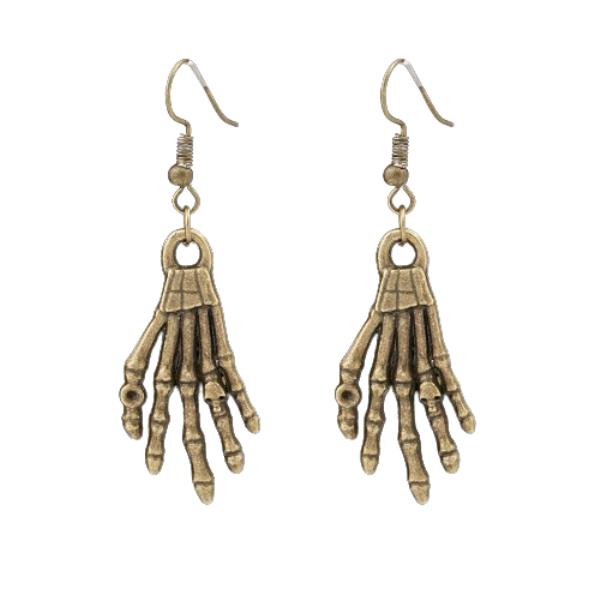 Retro Scary Skeleton Dangle Earrings