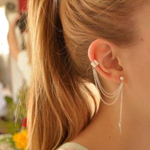 Crystal Gold Ferris Wheel Earrings