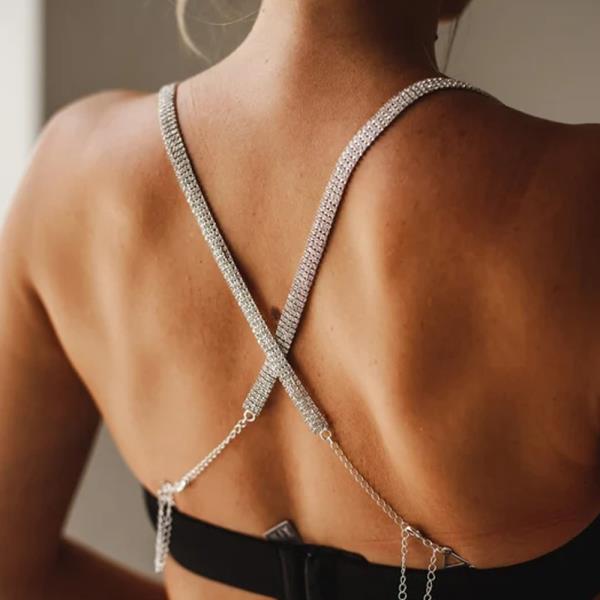 Crystal Bra Dress Holder Body Chain