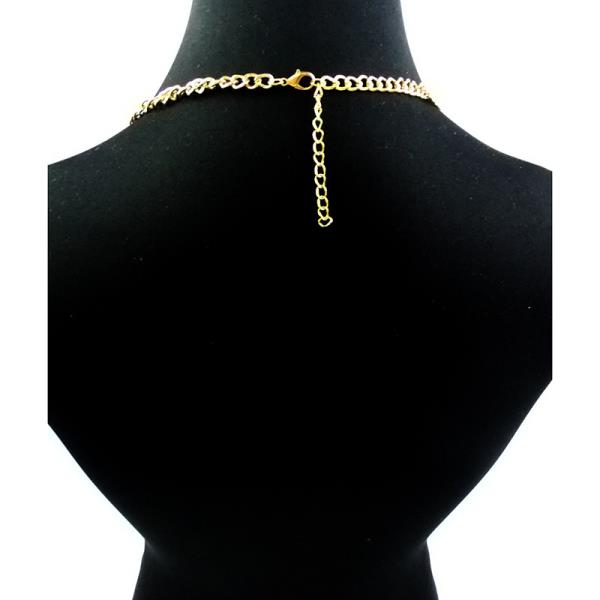 Gold Crystal Multi Layer Chest Chain