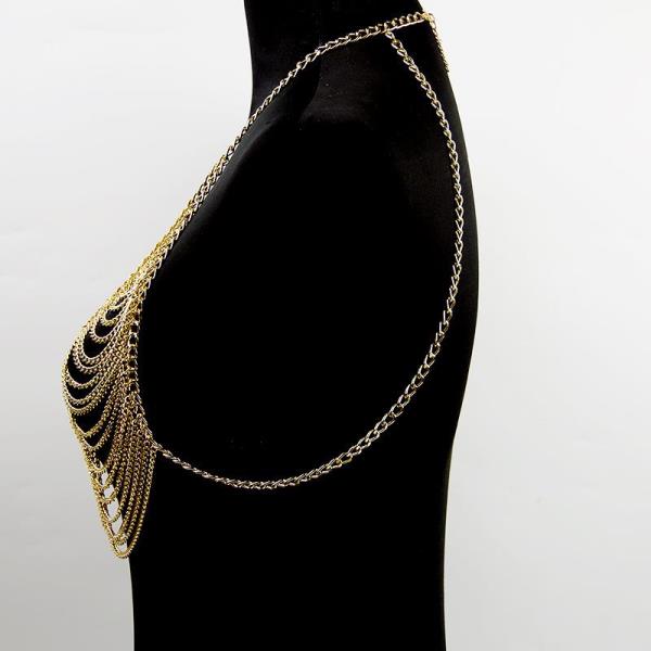 Multi Tassel Bra Chest Body Chain