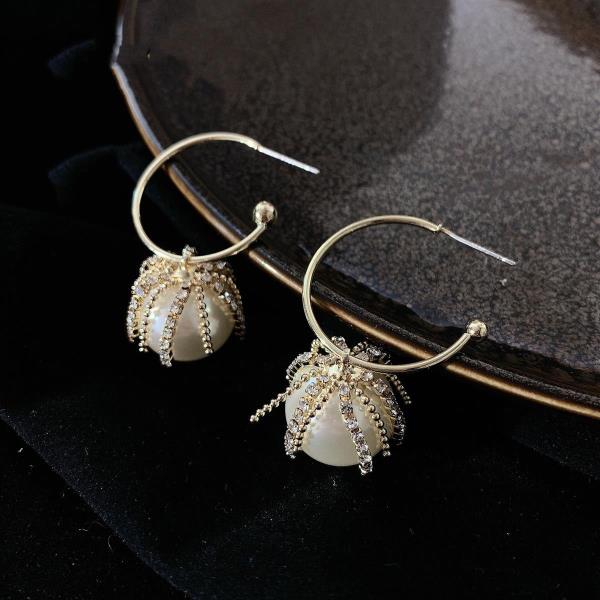 Retro Vintage Pearl Long Tassel Earrings