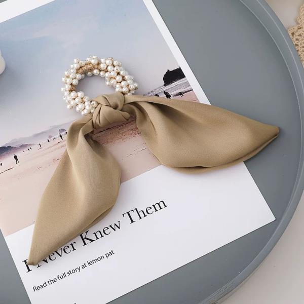 Fairy Satin Pearl Hair Tie