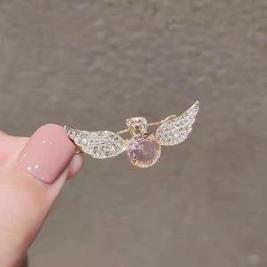 Angle Wing Rhinestone Hair Pin