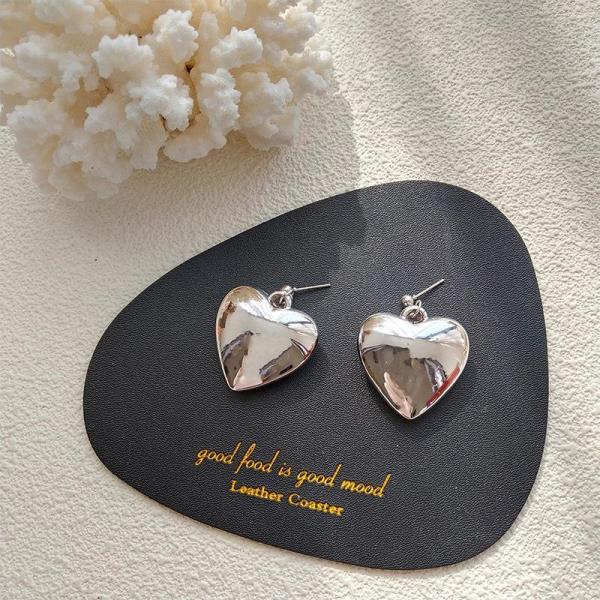 Cool Love Heart Dangle Pendant Earrings