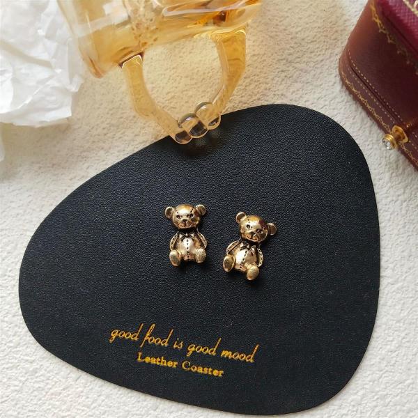 Retro Vintage Cartoon Rabbit Bear Studs