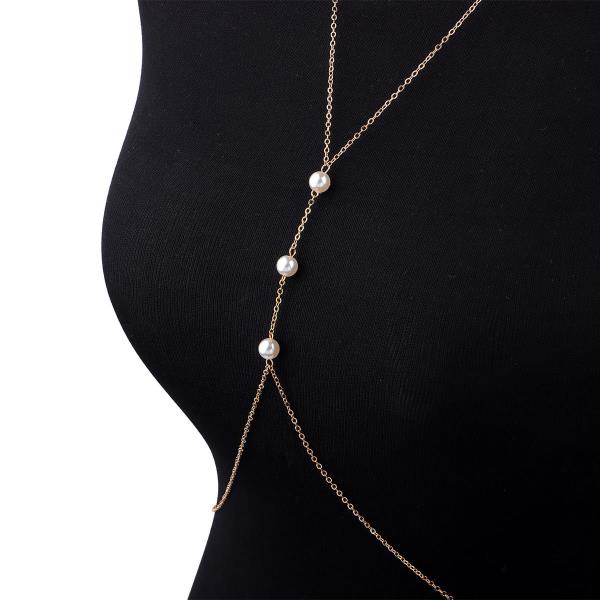 Pearl Necklace Waist Crossbody Body Chain