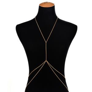 Crystal Necklace Back Body Chain