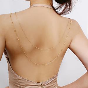 Gothic Beads Back Body Chain