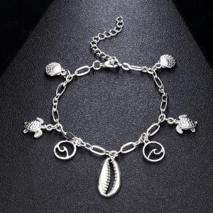 4 Pcs Multi Layer Foot Anklet Chain Set