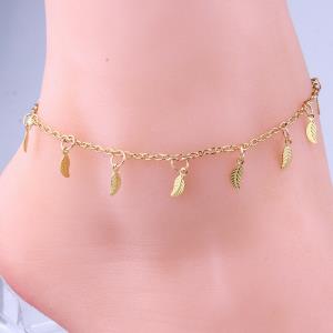 Mini Gold Leaf Tassel Sandal Anklet