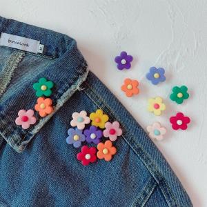 Multicolour Flower Lapel Brooches