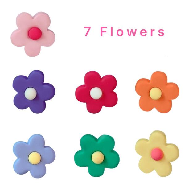 Multicolour Flower Lapel Brooches