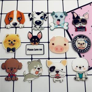 6 Cartoon Acrylic Dog Brooches