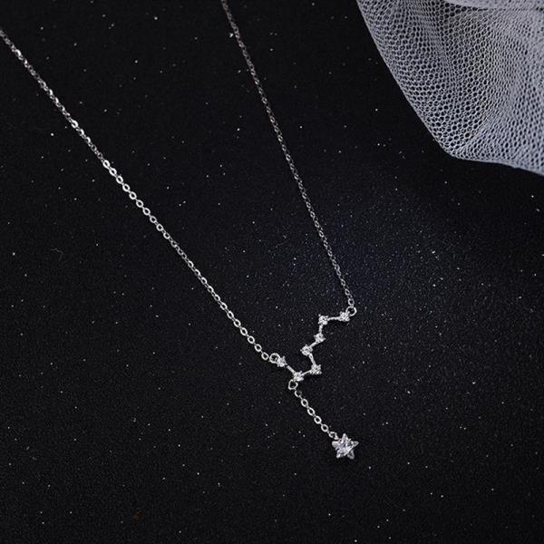 Shimmering Big Dipper Titanium Steel Necklace