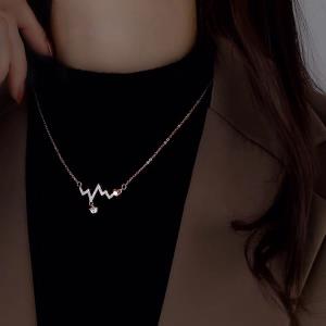 Love Heart Pearl Leather Choker