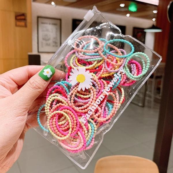 Multicolour Elastic Hair Ties