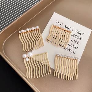 Gold Leaf Chain Hair Comb