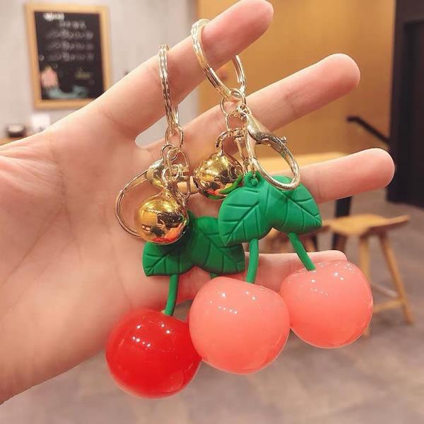 Cute Cherry Resin Keyring