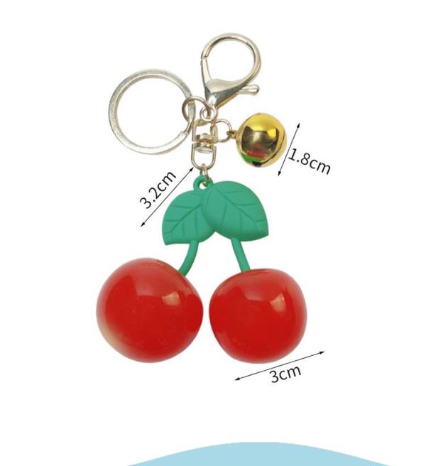 Cute Cherry Resin Keyring