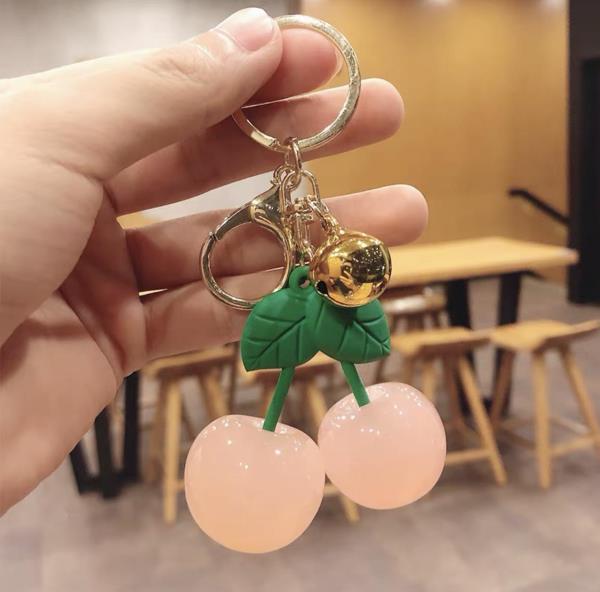 Cute Cherry Resin Keyring