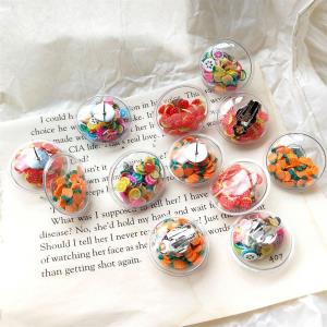 Cartoon Bubble Ceramic Fruit Quicksand Earrings