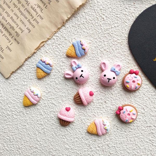 Cartoon Resin Dessert Earrings