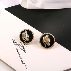 Cartoon Gold Astronaut Rocket Studs