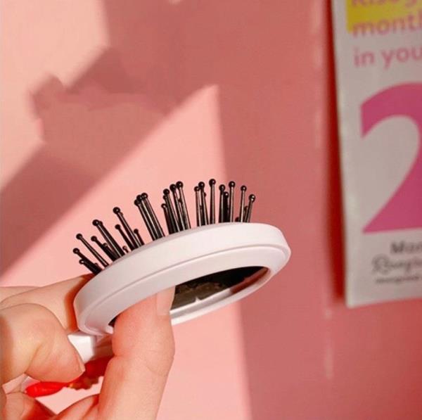 Portable Pop Up Massage Comb Mirror