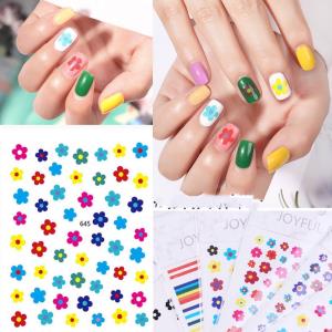 24 Jelly Flower Party Reusable Fake Press Nails