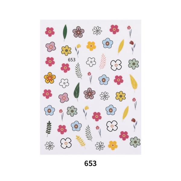 Flower Decal Transfer Nail Stickers