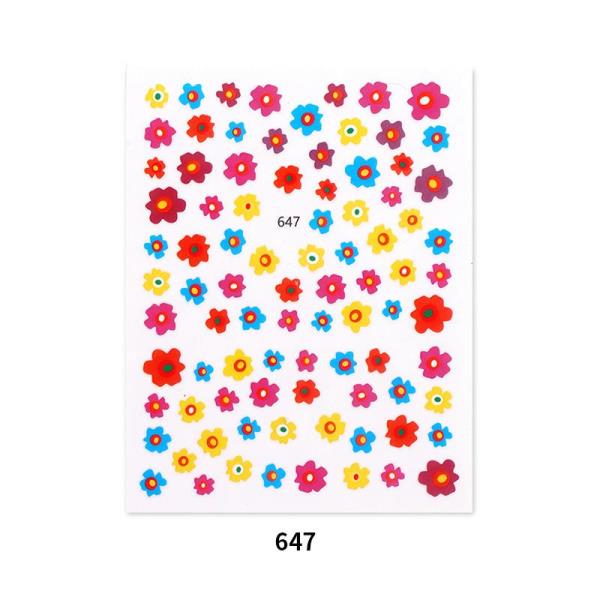 Flower Decal Transfer Nail Stickers