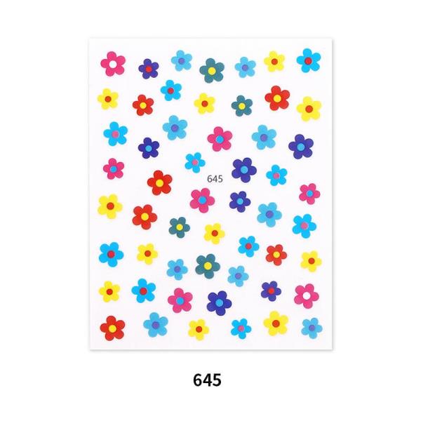 Flower Decal Transfer Nail Stickers