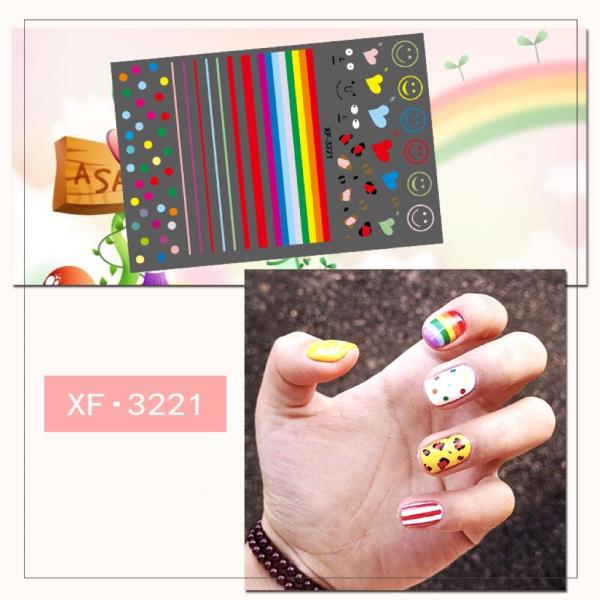 Flower Decal Transfer Nail Stickers