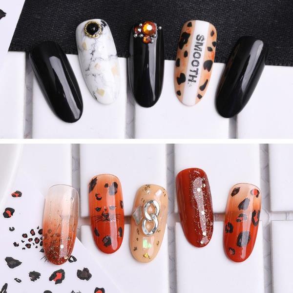 Leopard Print Transfer Nail Stickers