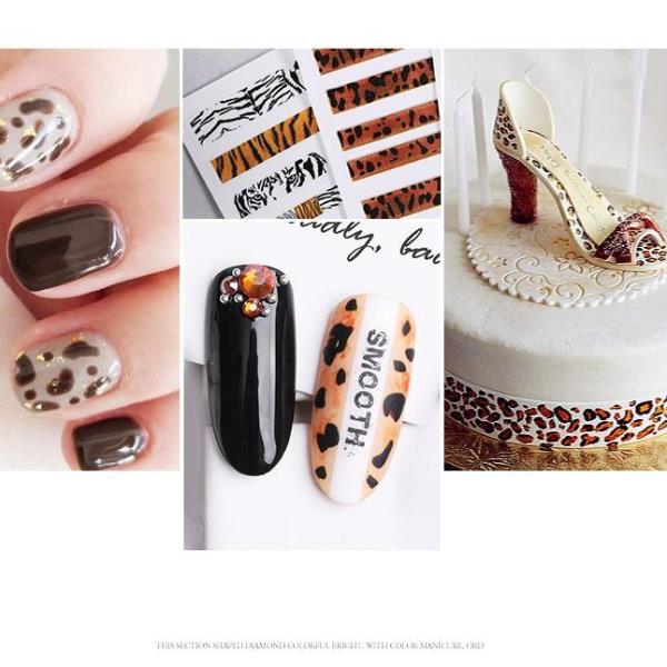 Leopard Print Transfer Nail Stickers