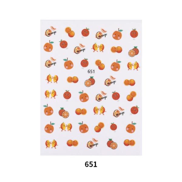 Cartoon Fruit Transfer Nail Stickers