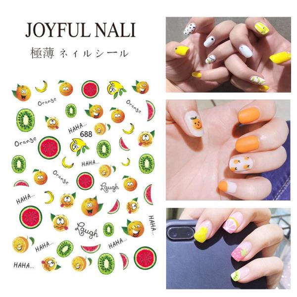 Cartoon Fruit Transfer Nail Stickers