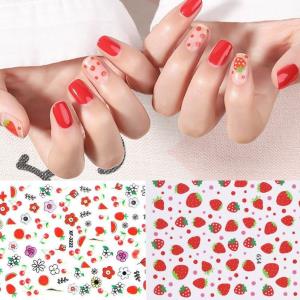 5 Sheets Flower Nail Decal Transfer Stickers