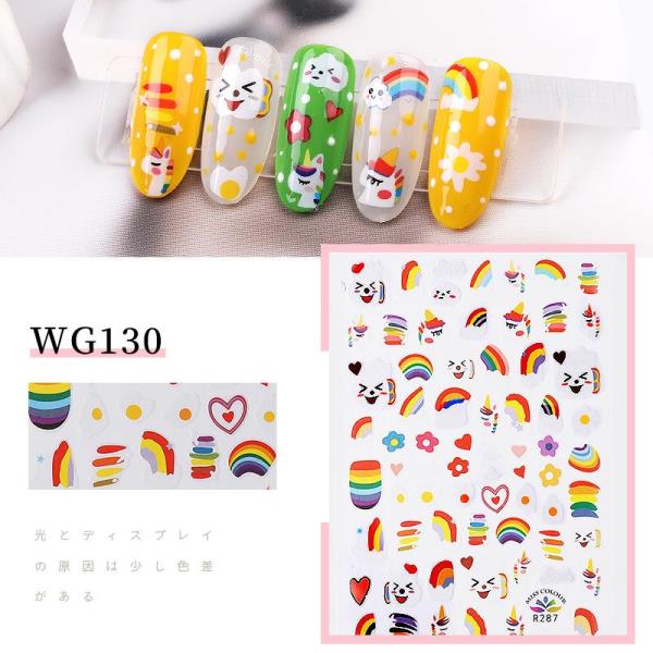 Cartoon Animal Transfer Nail Stickers