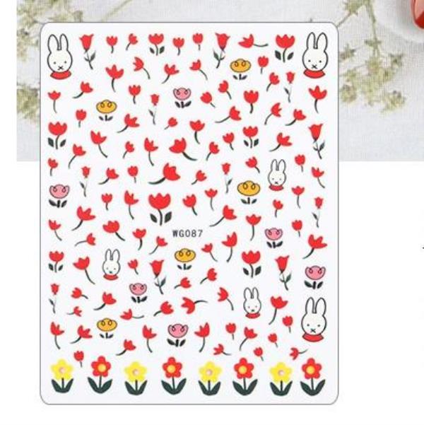 Cartoon Animal Transfer Nail Stickers