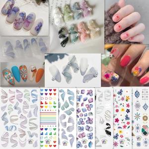 24 Snow Shimmering Reusable Fake Press Nails