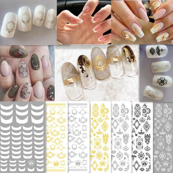 3D Retro Vintage Nail Stickers