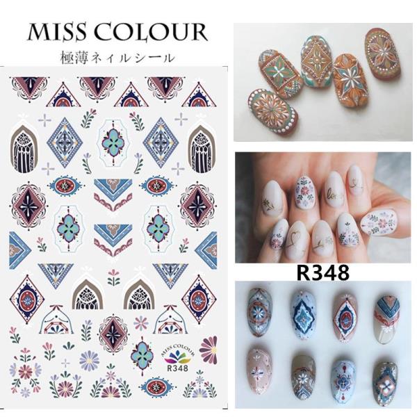 3D Retro Vintage Nail Stickers