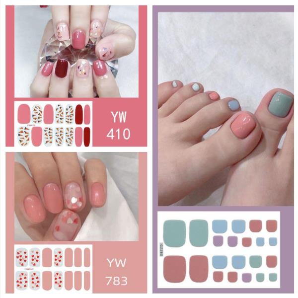 Self-adhesive Fashion Nail Toenail Stickers Set