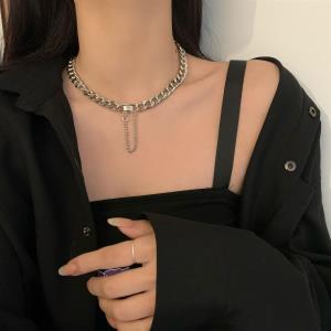 Stars Black Leather Choker Necklace