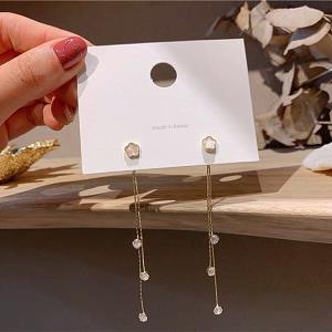 Modern Metal Asymmetry Dangle Earrings