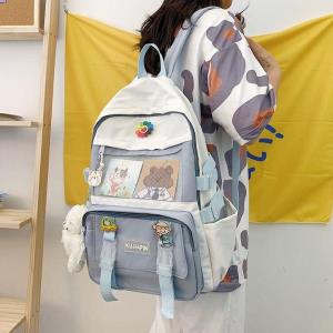 Retro Light Waterproof Double Layer School Backpack