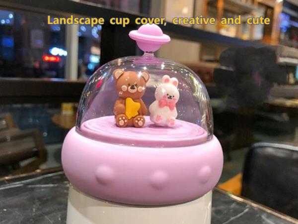 Cute Cartoon Bear Stainless Steel Vacuum Bottle